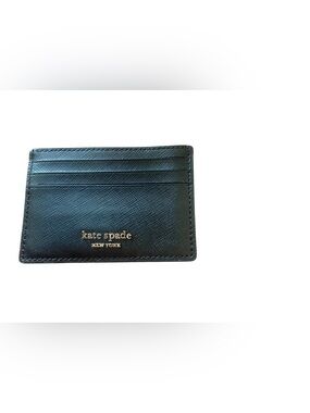 Kate Spade NWOT  New York Black Leather Card Holder